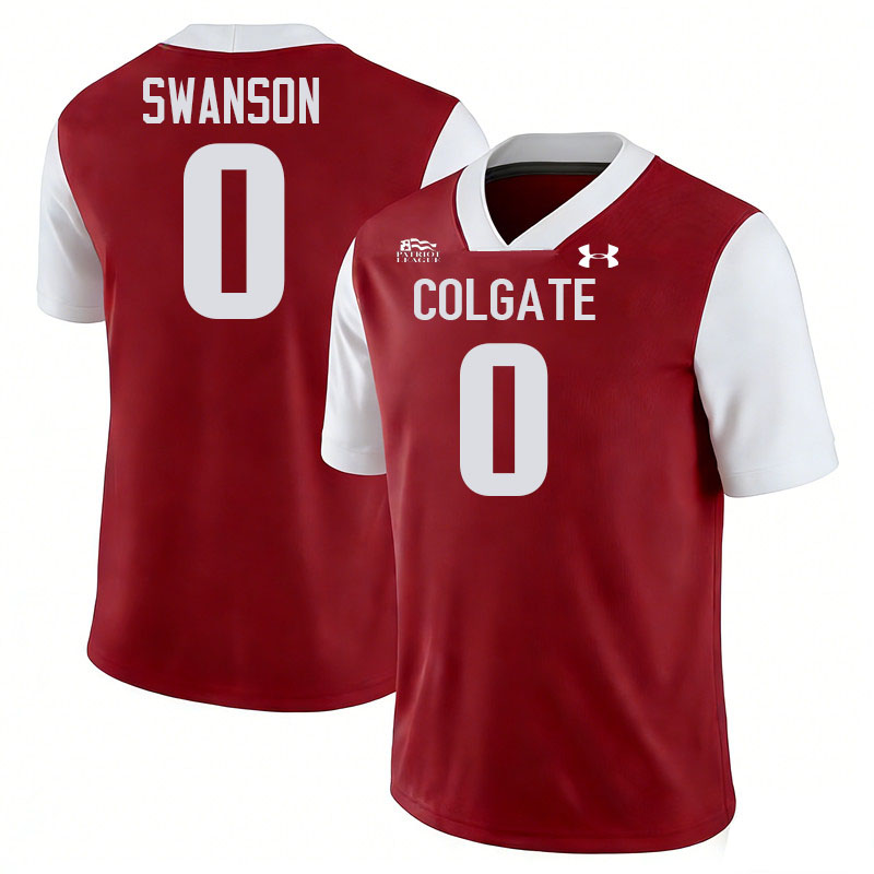 Colgate Raiders #0 Reed Swanson College Football Jerseys,Uniforms-Red